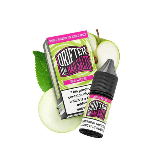 DRIFTER Sour Apple Ice 10ml Bar Salts