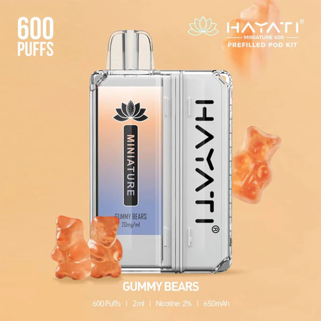 HAYATI Miniature Gummy Bears 600 Pod Kit