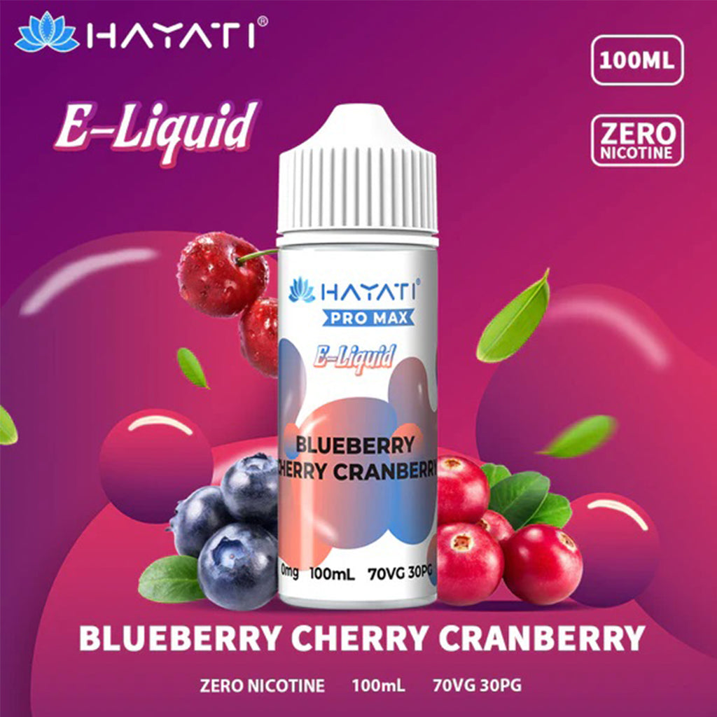 HAYATI Pro Blueberry Cherry Cranberry E-Liquid 70VG 30PG