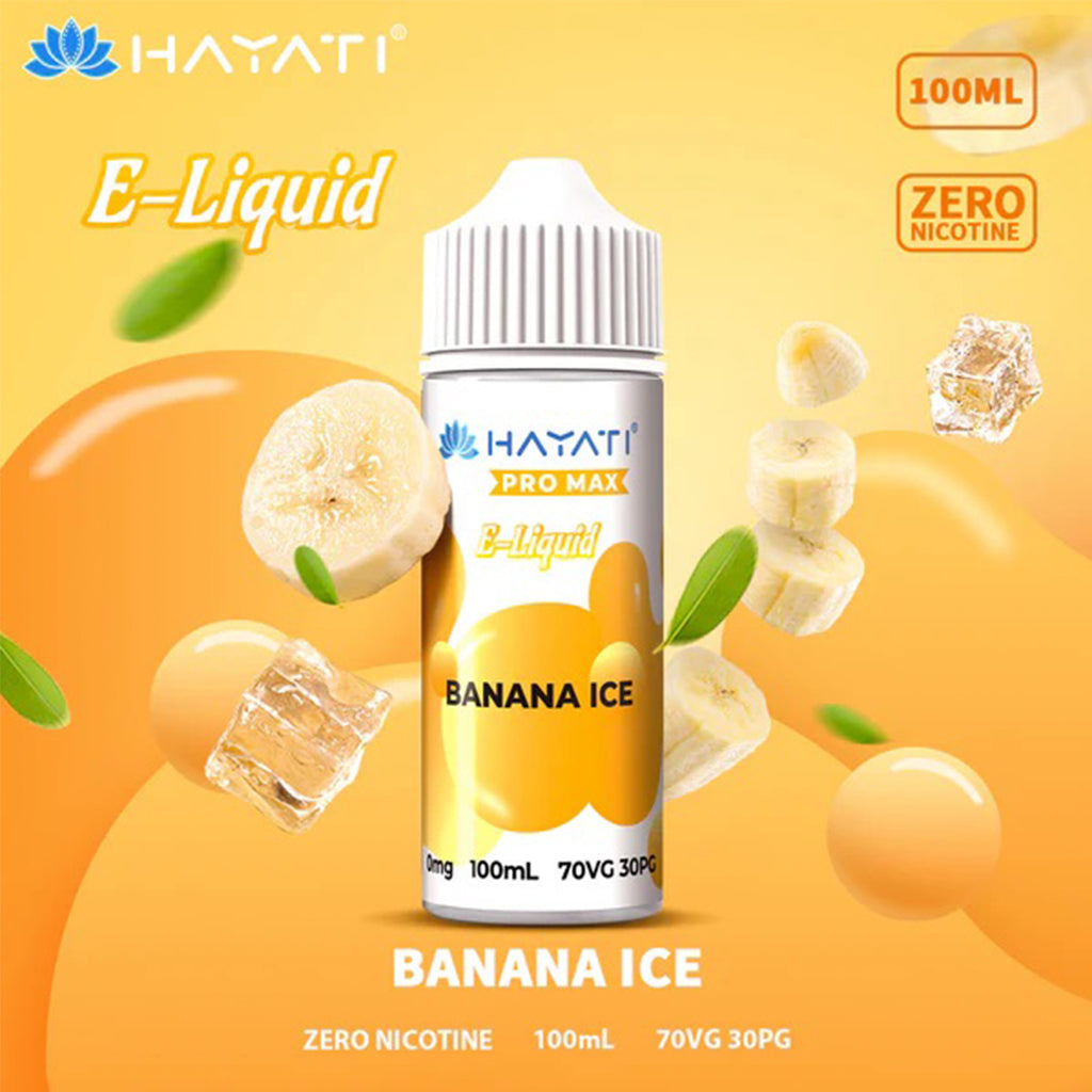 HAYATI Pro Max Banana Ice E-Liquid 70VG 30PG