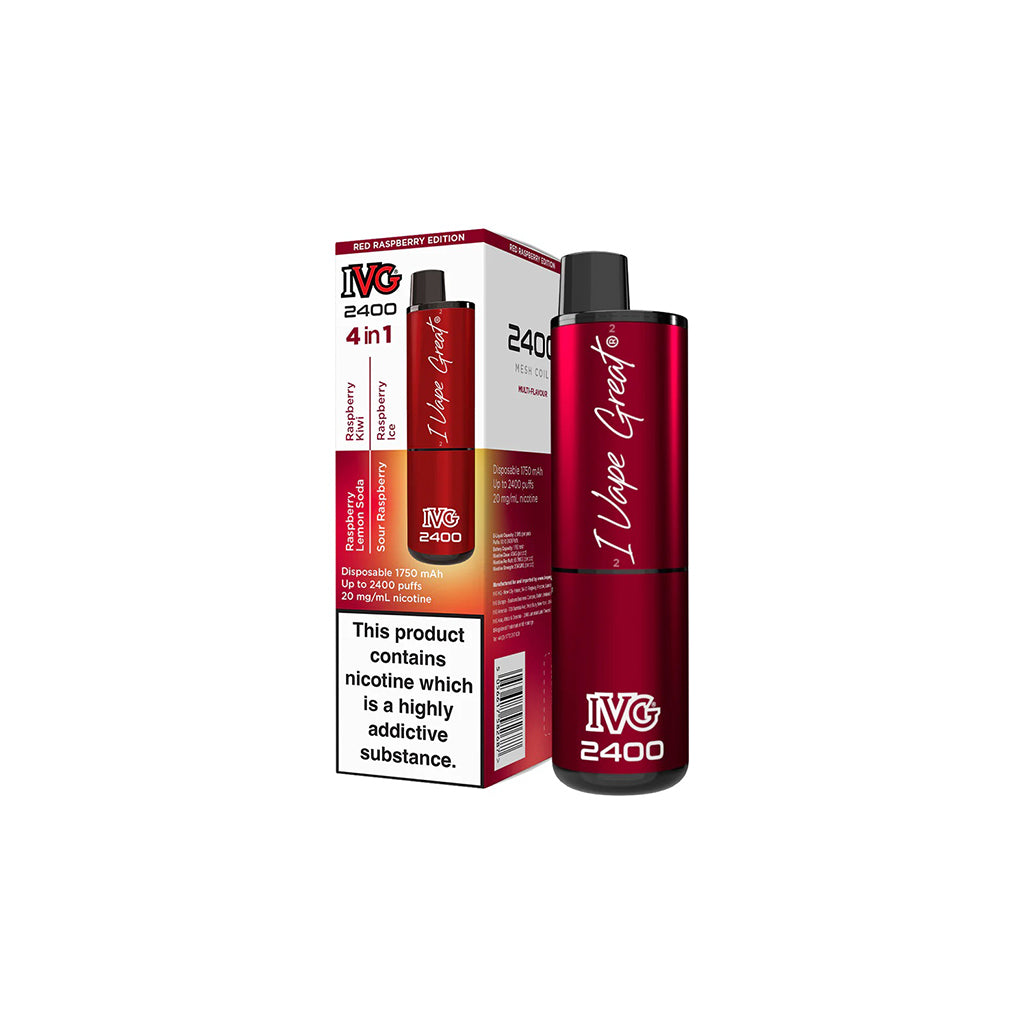 Red Raspberry EDITION IVG 2400 Disposable Device