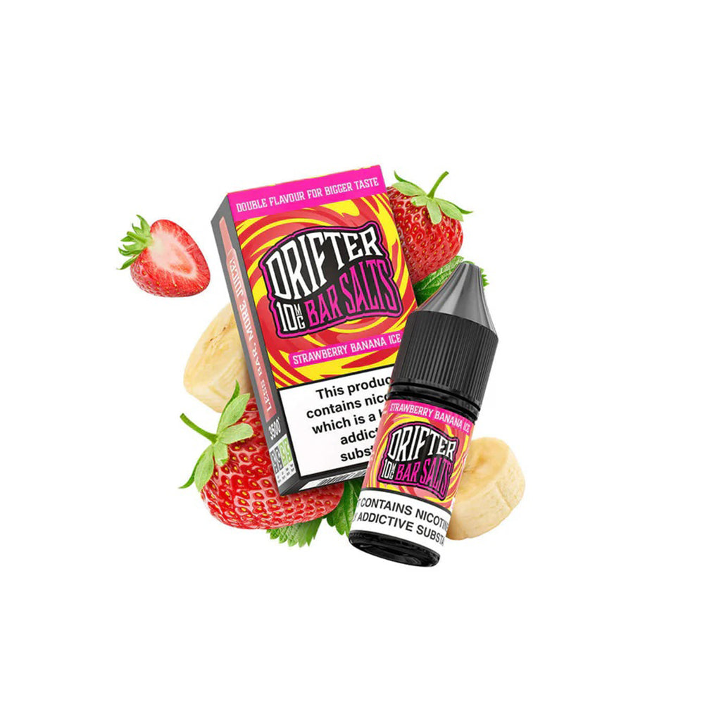 DRIFTER Strawberry Banana Ice 10ml Bar Salts