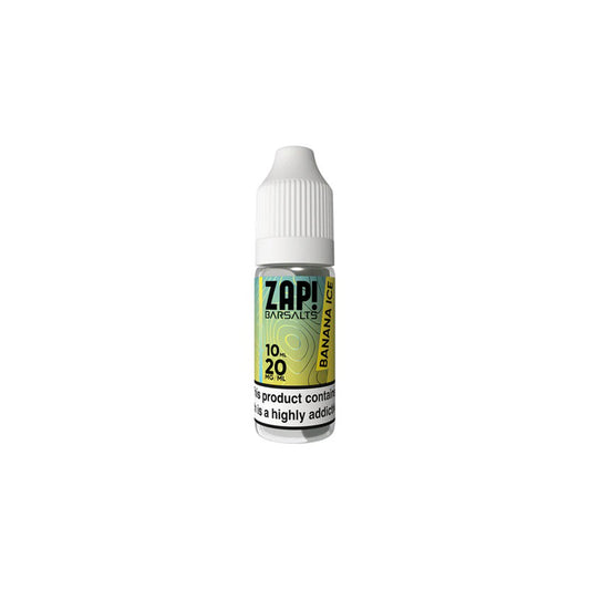 ZAP BAR SALT Banana Ice 10ml Nic Salt 50/50