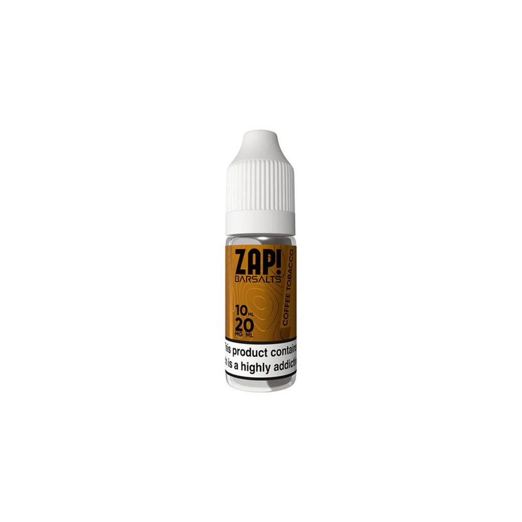 ZAP BAR SALT Coffee Tobacco 10ml Nic Salt 50/50