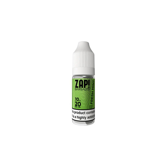 ZAP BAR SALT Fresh Mint 10ml Nic Salt 50/50