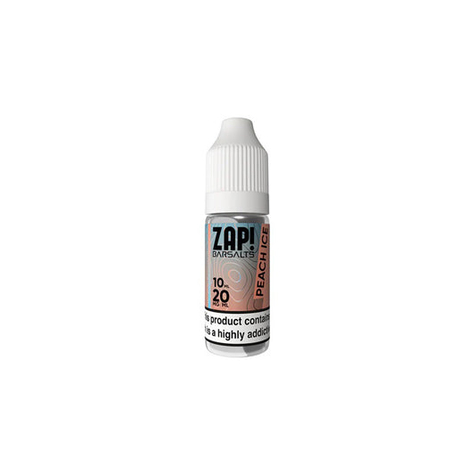 ZAP BAR SALT Peach Ice 10ml Nic Salt 50/50