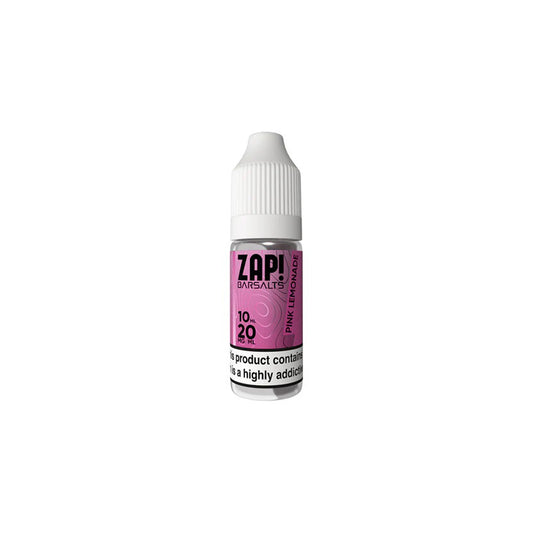 ZAP BAR SALT Pink Lemonade 10ml Nic Salt 50/50