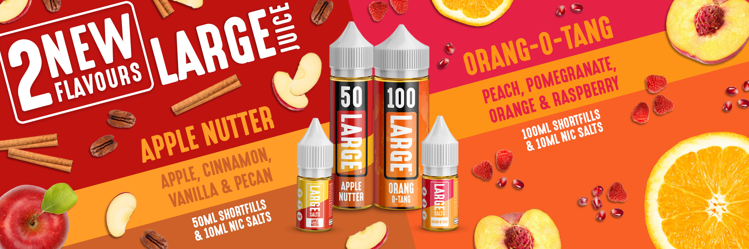 LARGE JUICE fruity flavours 50ml & 100ml